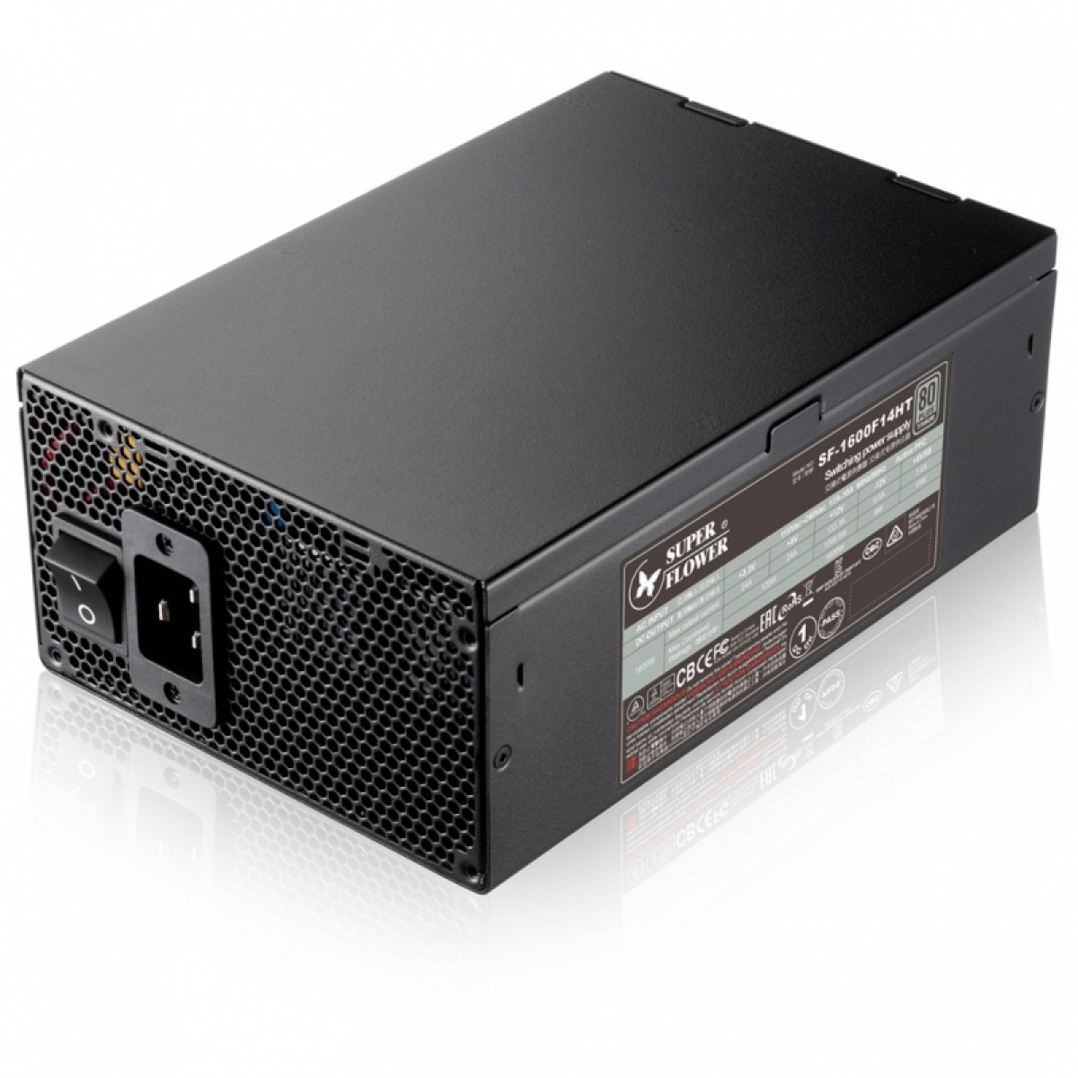 Fonte Super Flower LEADEX Titanium 1600W, 80 Plus Titanium, PFC Ativo, Full Modular, SF-1600F14HT