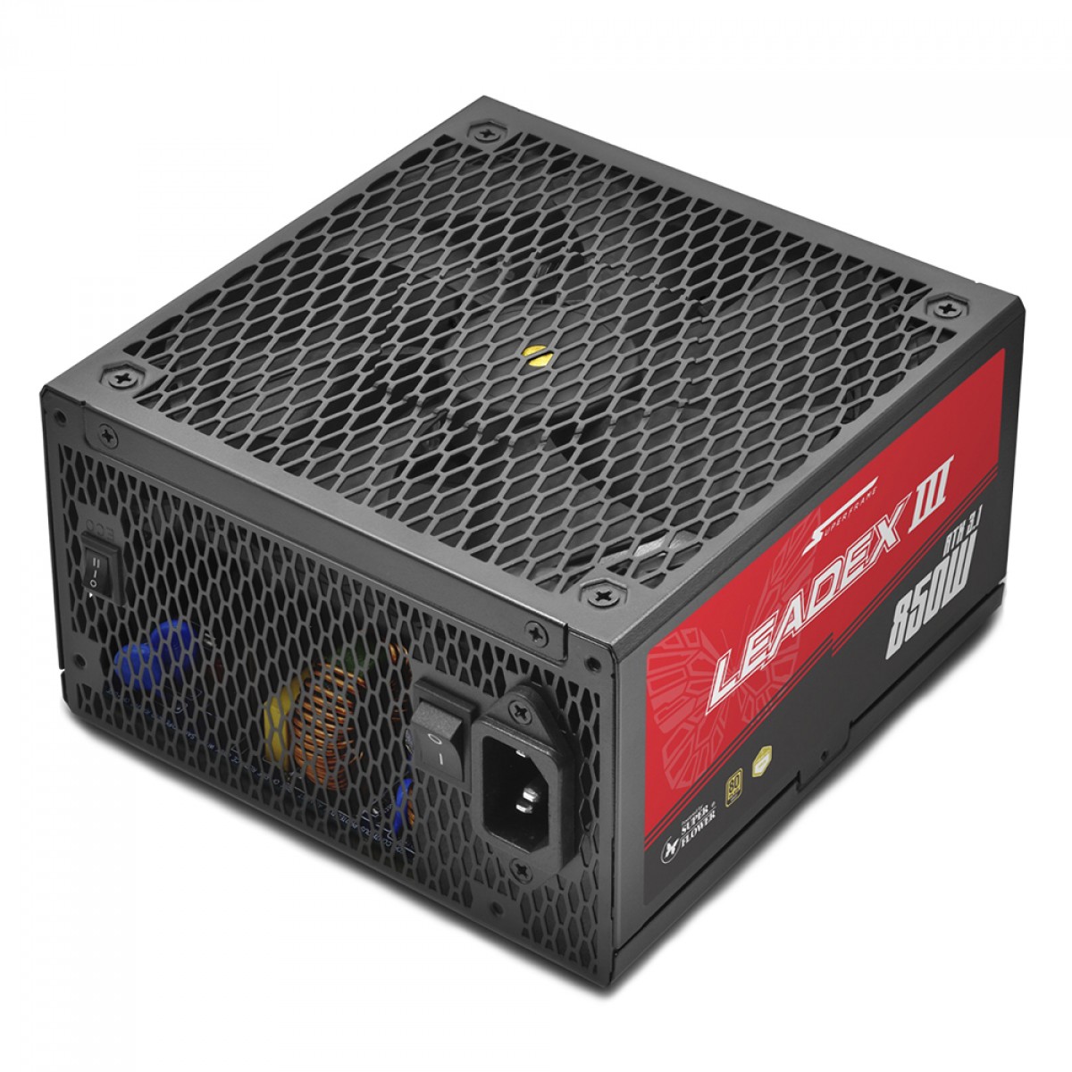 Fonte SuperFrame Leadex III Powered By Super Flower, 850W, 80 Plus Gold, Cybenetics Gold, Full Modular, ATX 3.1, SF-850F14GE