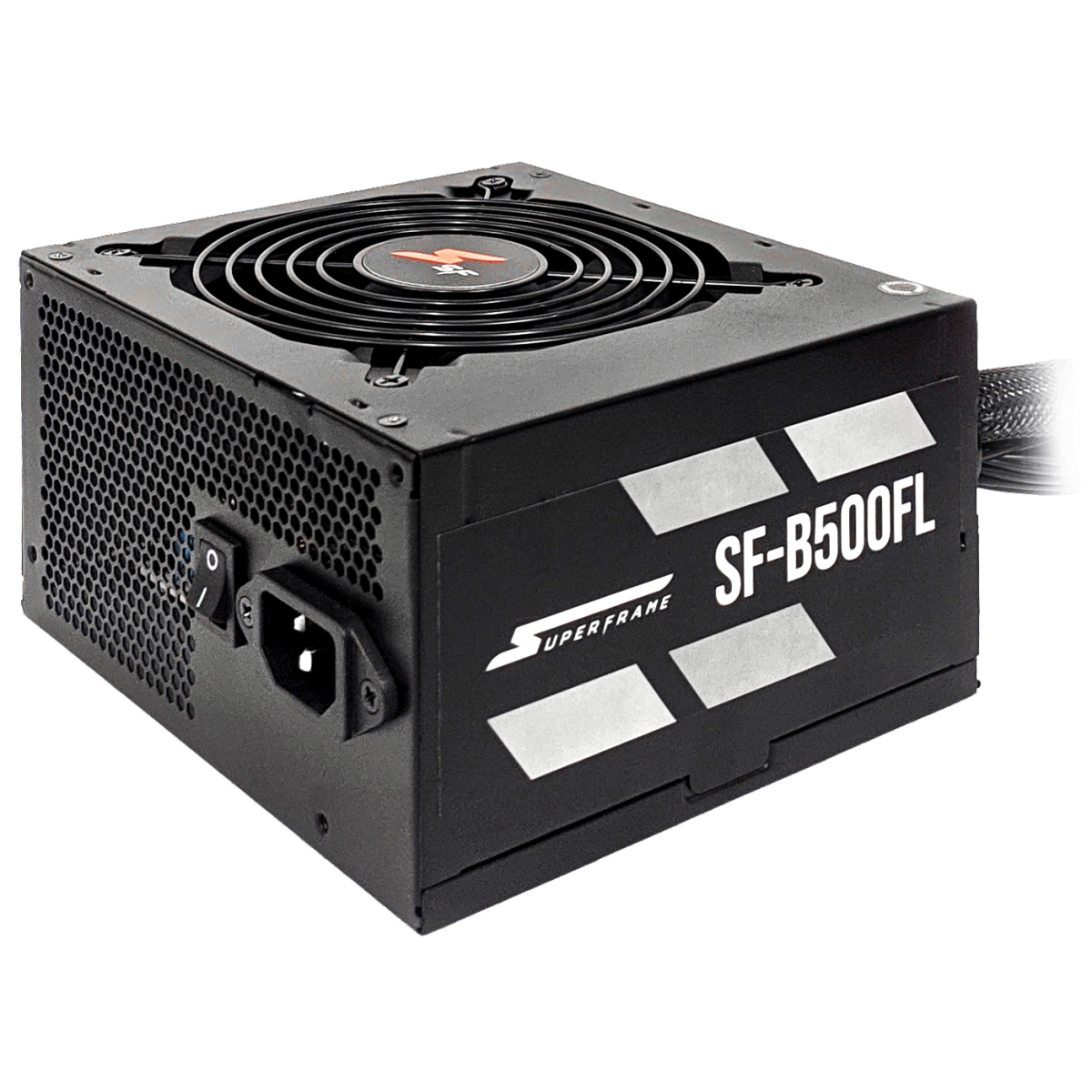 Fonte SuperFrame, 500W, 80 Plus Bronze, PFC Ativo, Cabos Flat, SF-B500FL