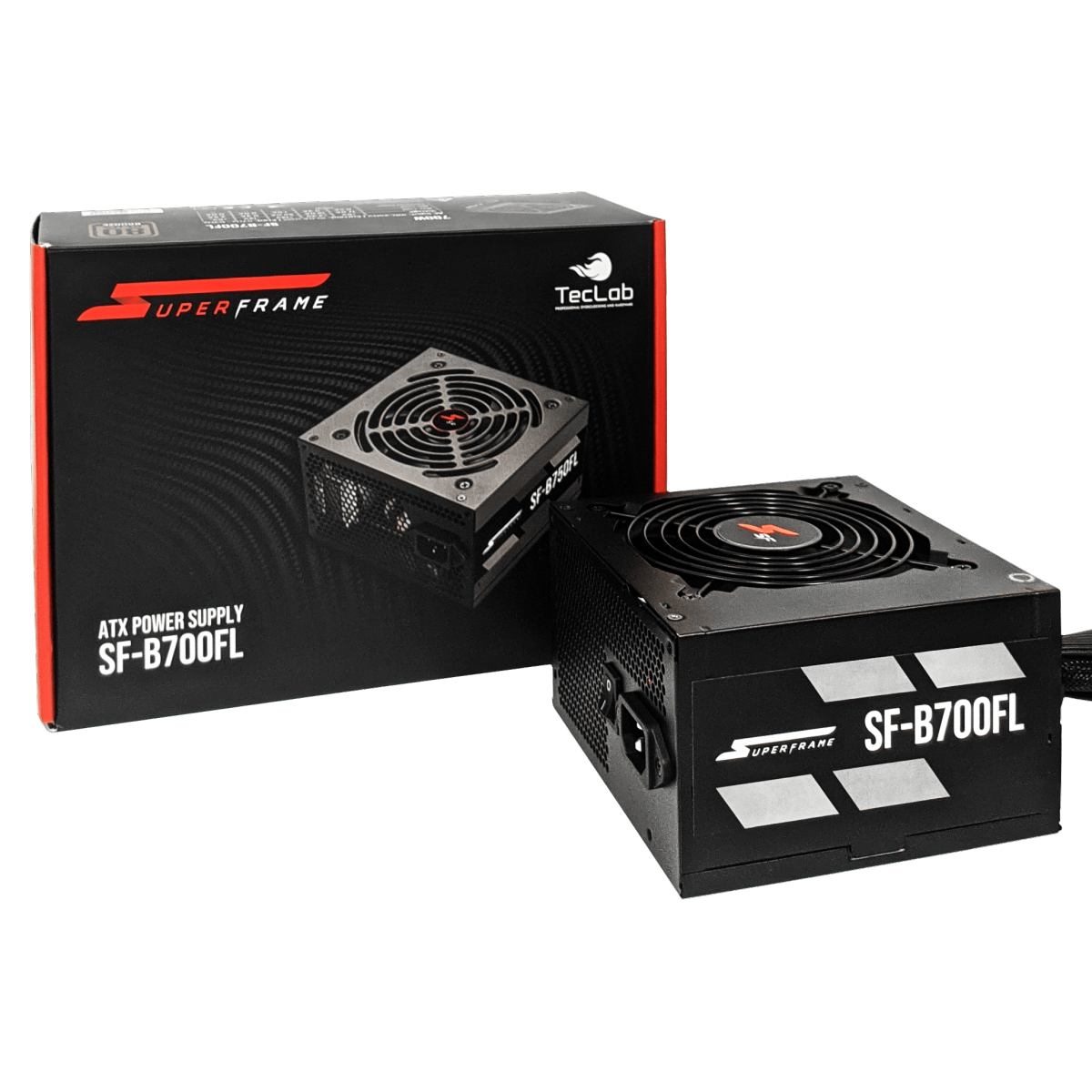 Fonte SuperFrame, 700W, 80 Plus Bronze, PFC Ativo, Cabos Flat, SF-B700FL