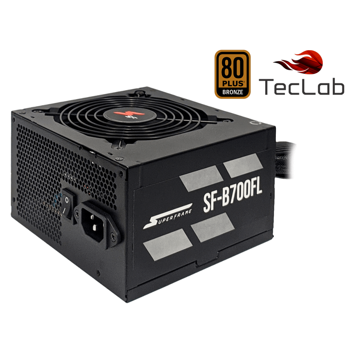 Fonte SuperFrame, 700W, 80 Plus Bronze, PFC Ativo, Cabos Flat, SF-B700FL