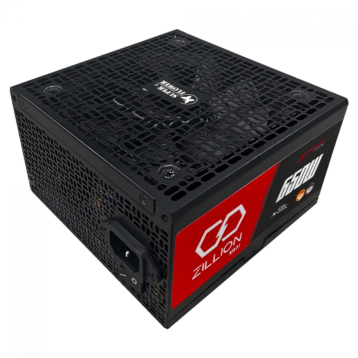 Fonte SuperFrame Zillion DB Powered By Super Flower 650W, 80 Plus Bronze, ATX 3.1, Cybenetics Bronze, PFC Ativo, SF-650Z12DB(D)