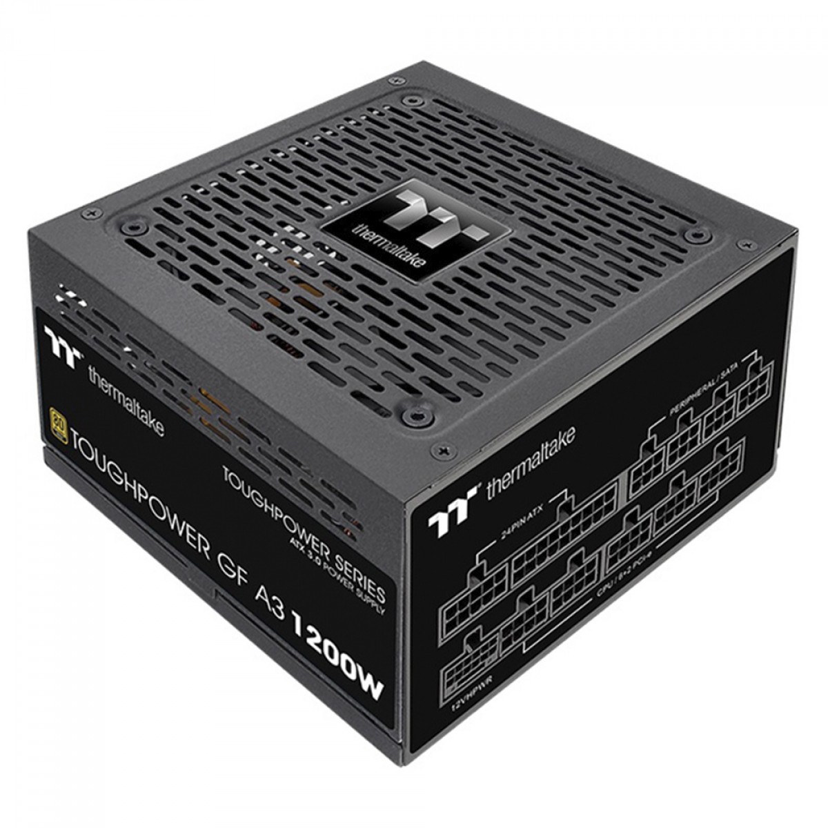 Fonte Thermaltake Toughpower GF A3, 1200W, 80 Plus Gold, PFC Ativo, Full Modular, PS-TPD-1200FNFAGB-H