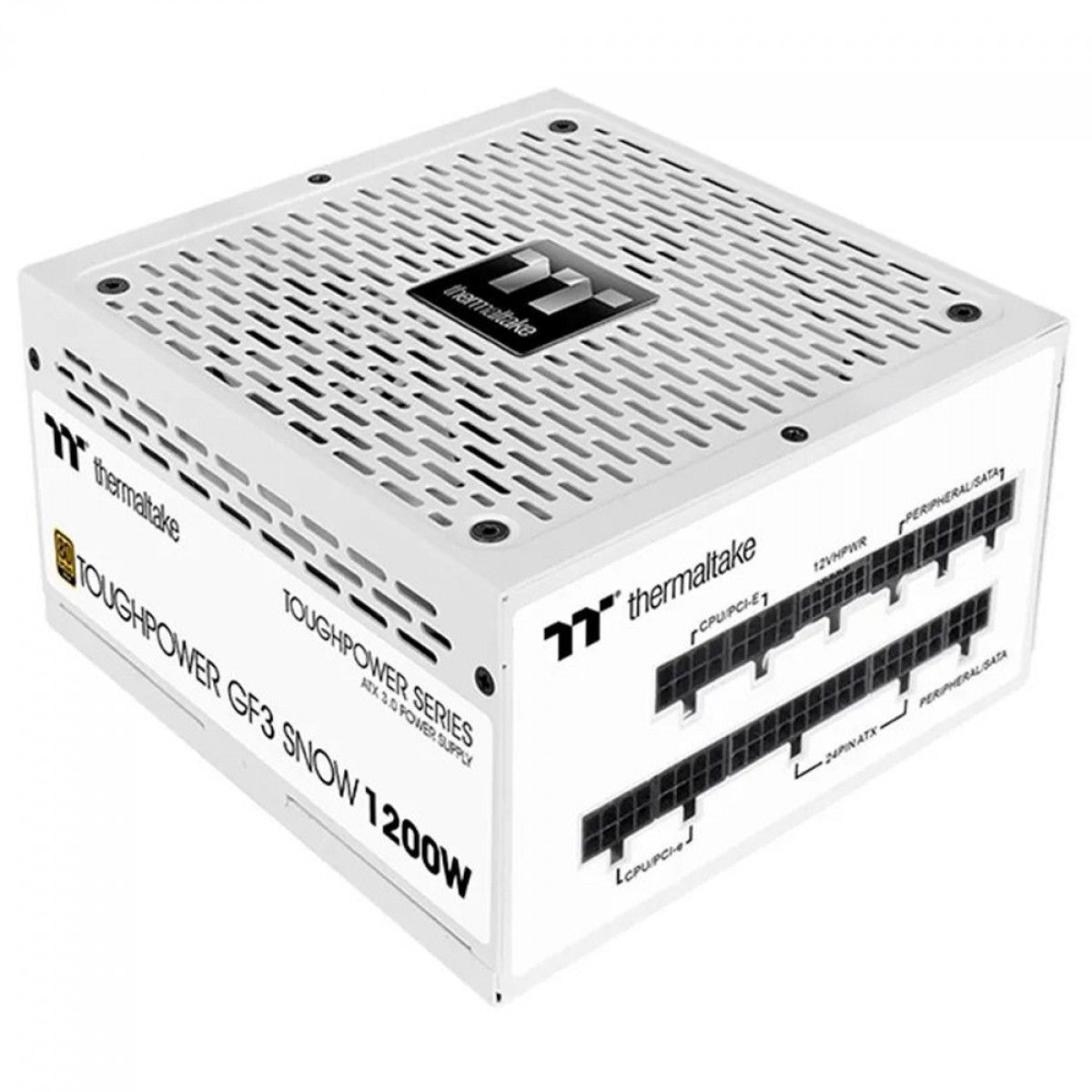 Fonte Thermaltake Toughpower GF3 Snow, 1200W, 80 Plus Gold, PFC Ativo, Full Modular, Branco, PS-TPD-1200FNFAGB-N