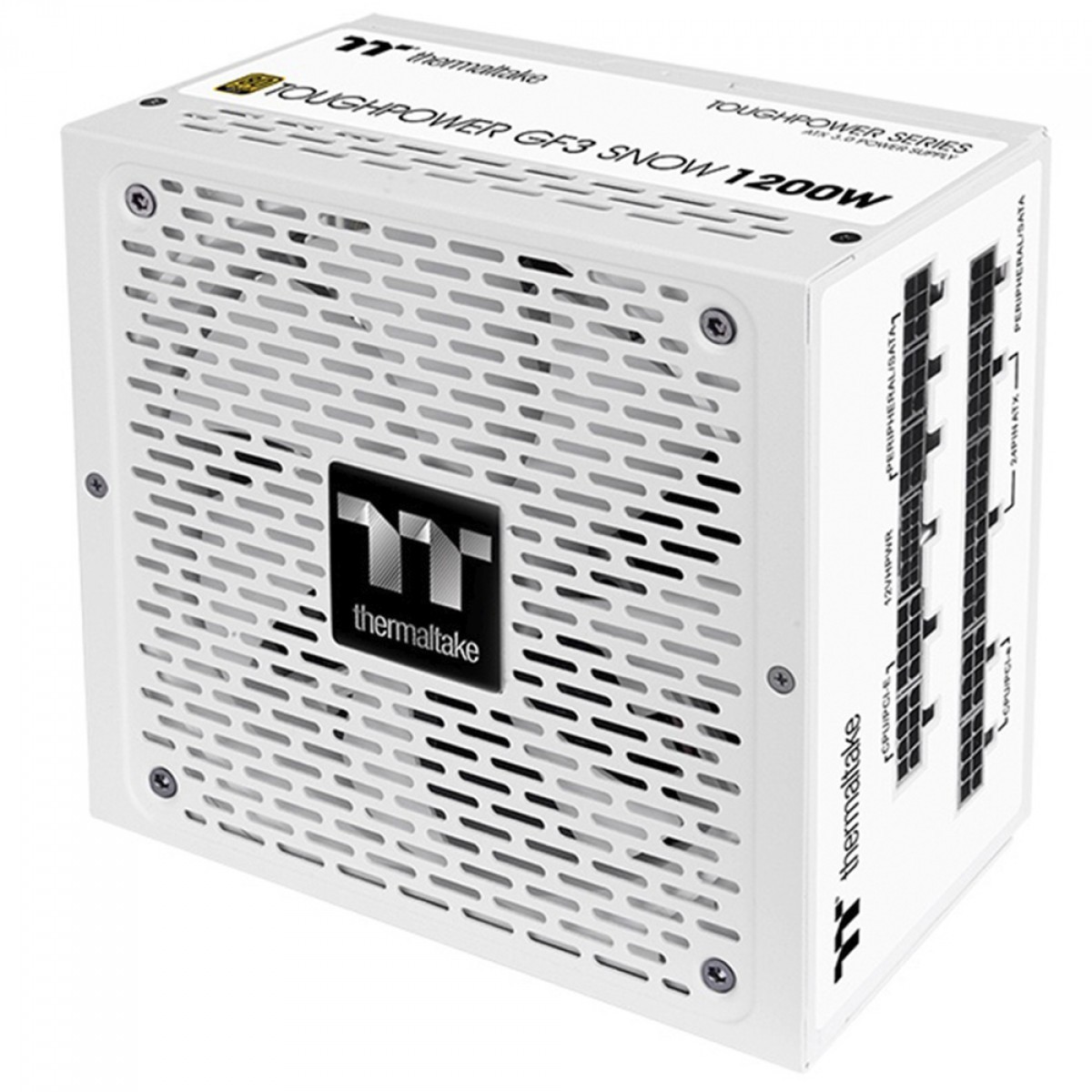 Fonte Thermaltake Toughpower GF3 Snow, 1200W, 80 Plus Gold, PFC Ativo, Full Modular, Branco, PS-TPD-1200FNFAGK-N