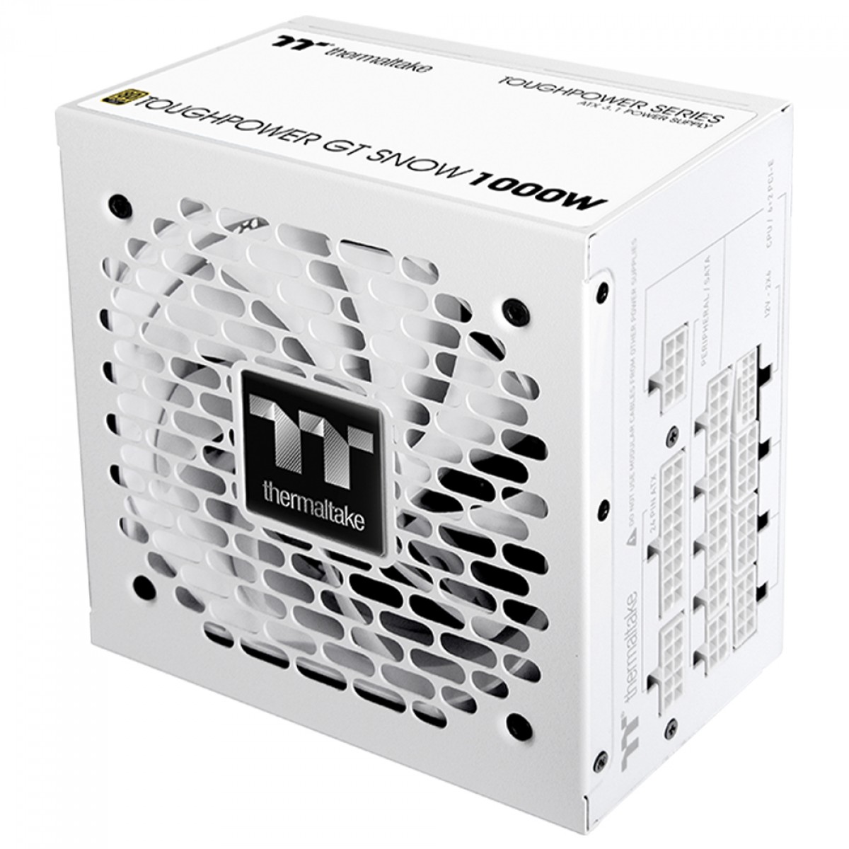 Fonte Thermaltake Toughpower GT Snow, 1000W, 80 Plus Gold, PFC Ativo, ATX 3.1, Full Modular, Branco, PS-TPT-1000FNFAGB-W