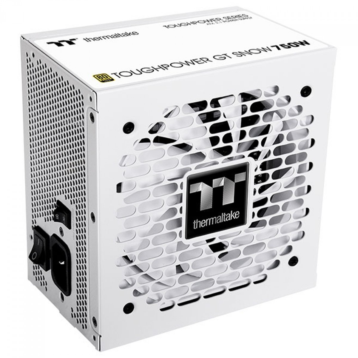 Fonte Thermaltake Toughpower GT Snow, 750W, 80 Plus Gold, PFC Ativo, ATX 3.1, Full Modular, Branco, PS-TPT-0750FNFAGB-W