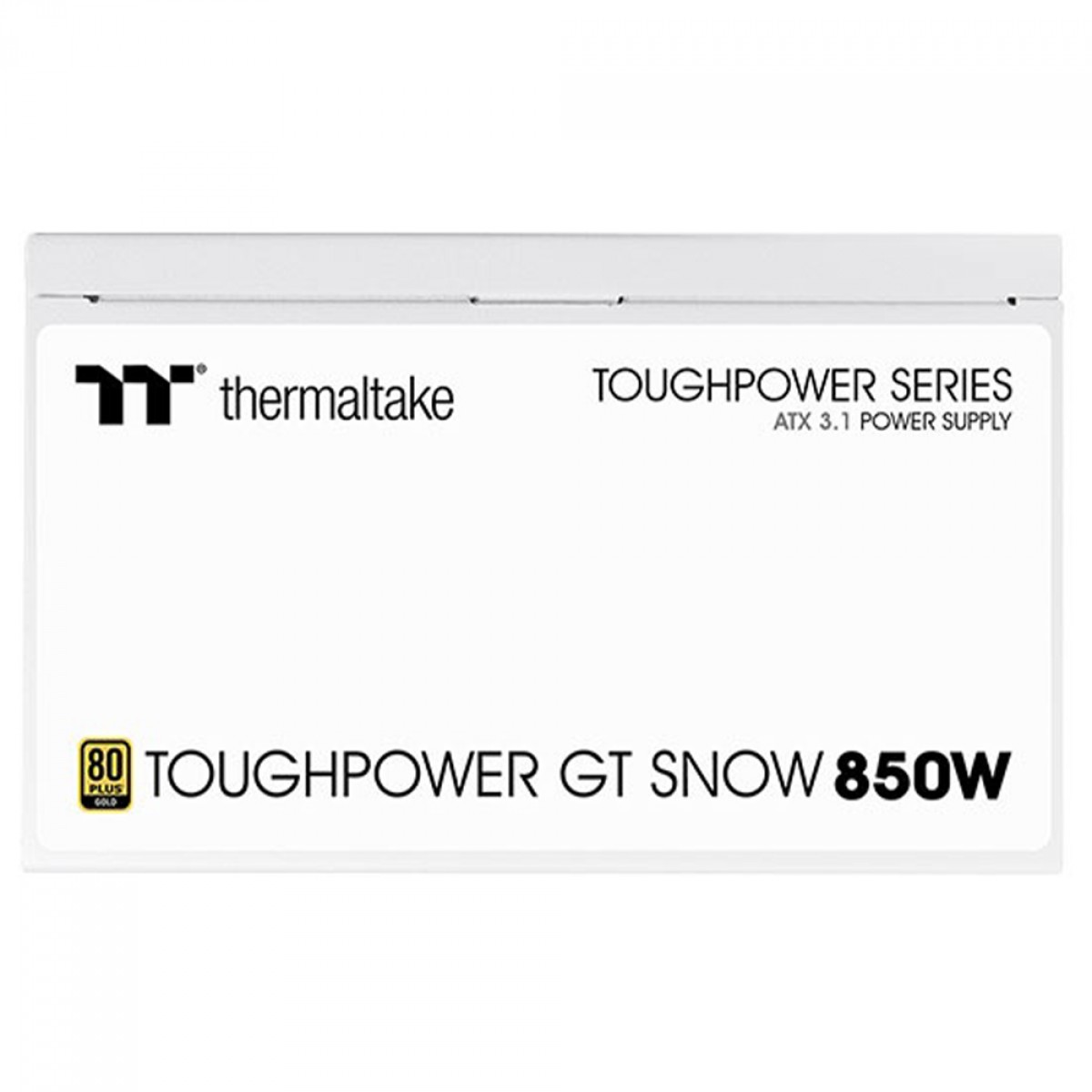 Fonte Thermaltake Toughpower GT Snow, 850W, 80 Plus Gold, PFC Ativo, ATX 3.1, Full Modular, Branco, PS-TPT-0850FNFAGB-W