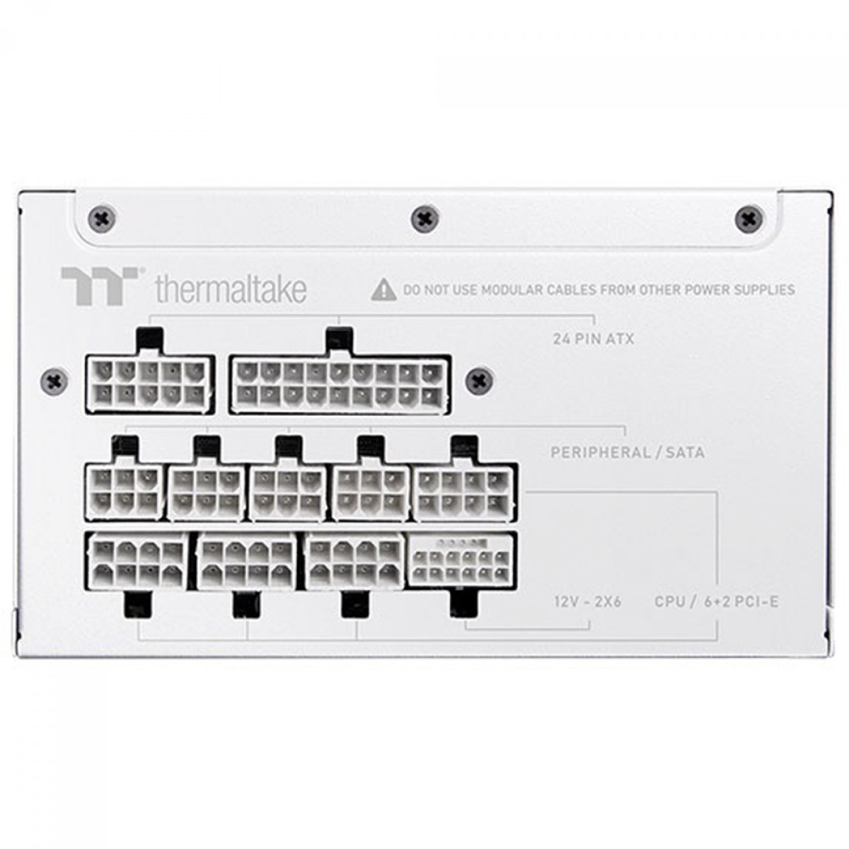 Fonte Thermaltake Toughpower GT Snow, 850W, 80 Plus Gold, PFC Ativo, ATX 3.1, Full Modular, Branco, PS-TPT-0850FNFAGB-W