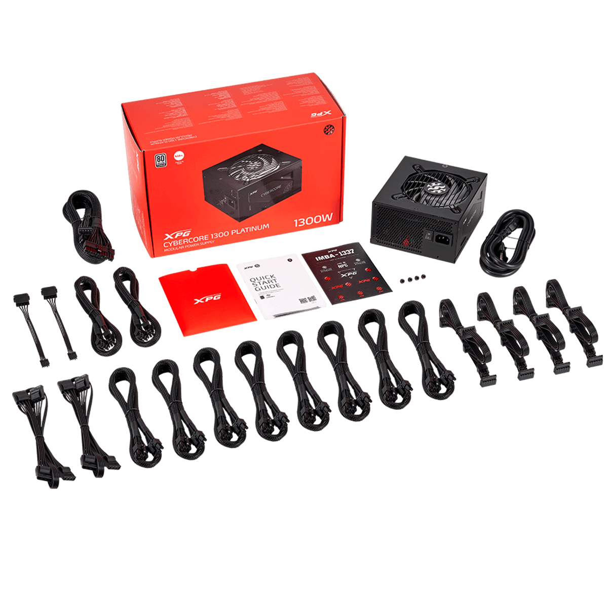 Fonte XPG Cybercore, 1000W, 80 Plus Platinum, Full Modular, PFC Ativo, CYBERCORE1000P