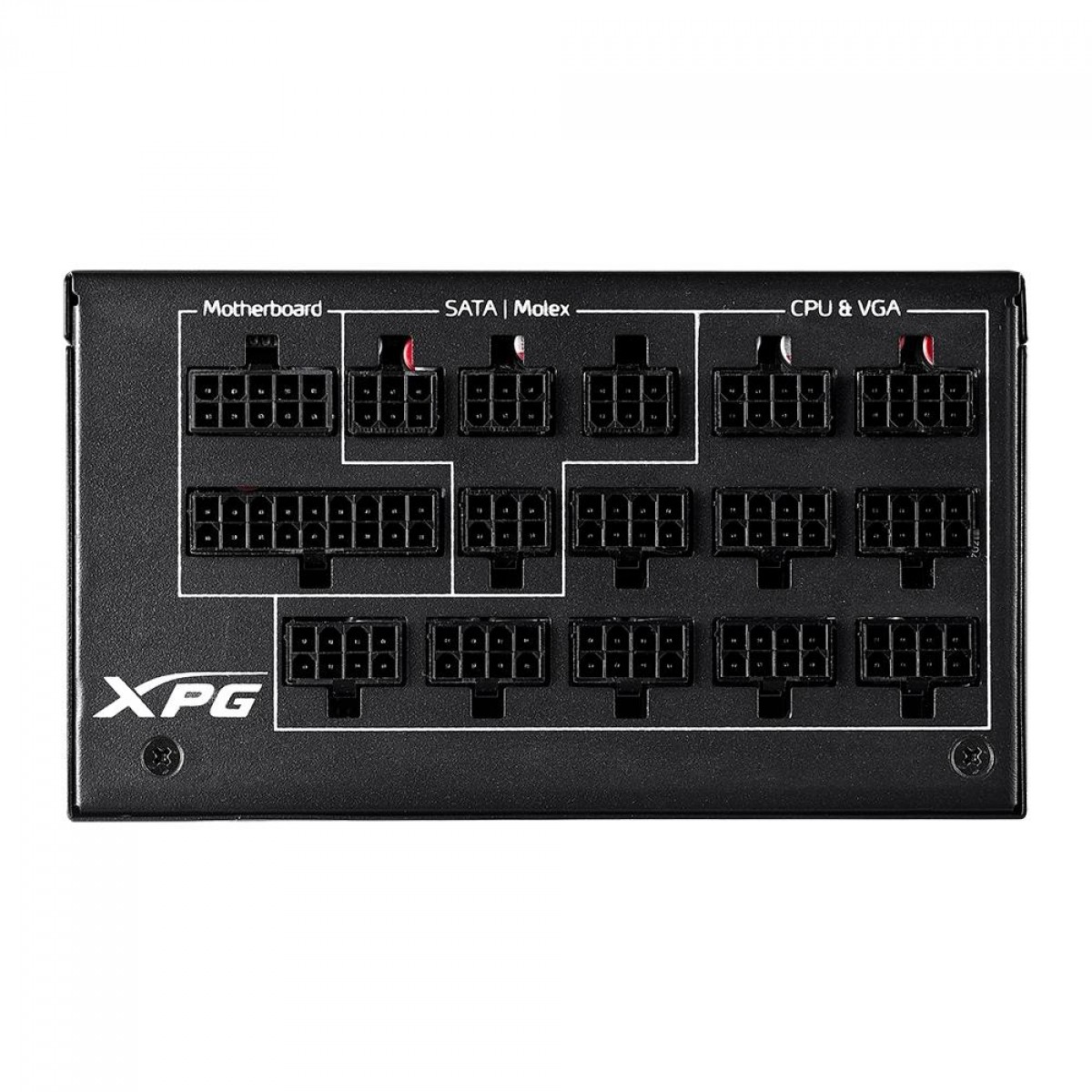 Fonte XPG CyberCore, 1300W, 80 PLUS Platinum, Full Modular, com PFC Ativo, CYBERCORE1300P-BKCBR