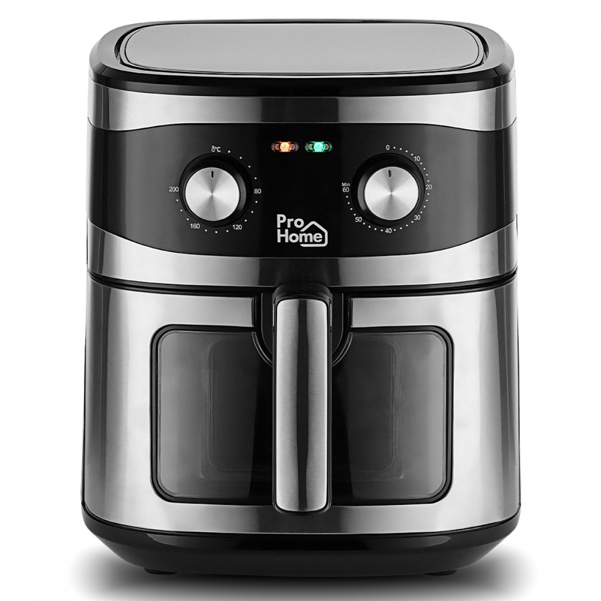 Fritadeira Elétrica Air Fryer Pro Home Classic, Com Visor, Capacidade 6.5L, 110V, Preto e Inox, PH-AF-CL1500WS7LS110A