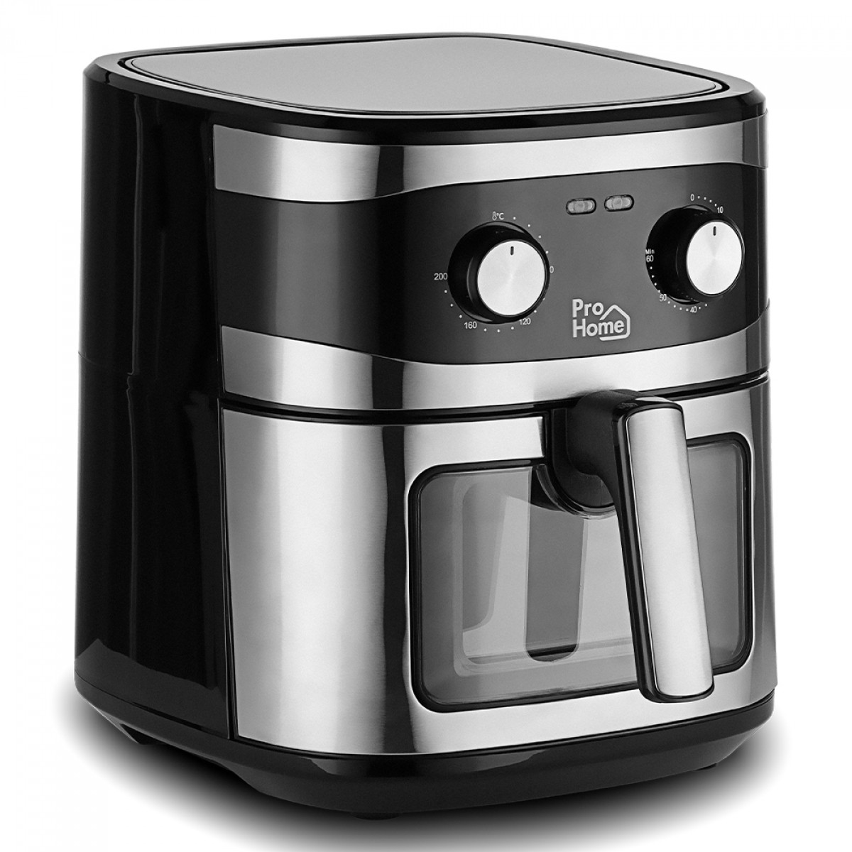 Fritadeira Elétrica Air Fryer Pro Home Classic, Com Visor, Capacidade 6.5L, 110V, Preto e Inox, PH-AF-CL1500WS7LS110A