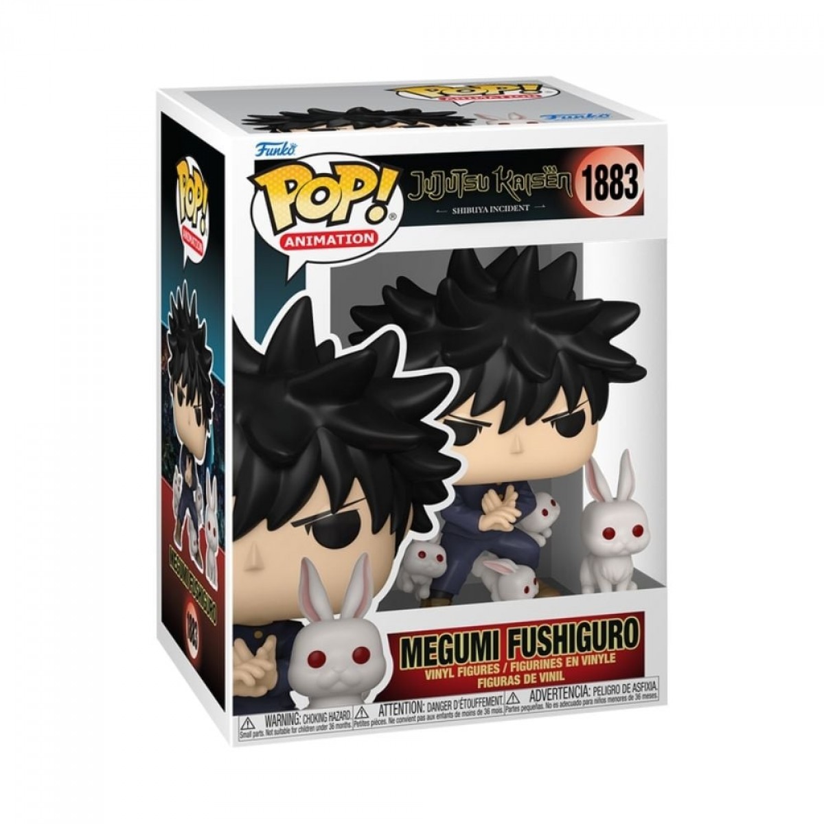 Funko POP! Jujutsu Kaisen! Megumi Fushiguro Com Coelho, N 1883
