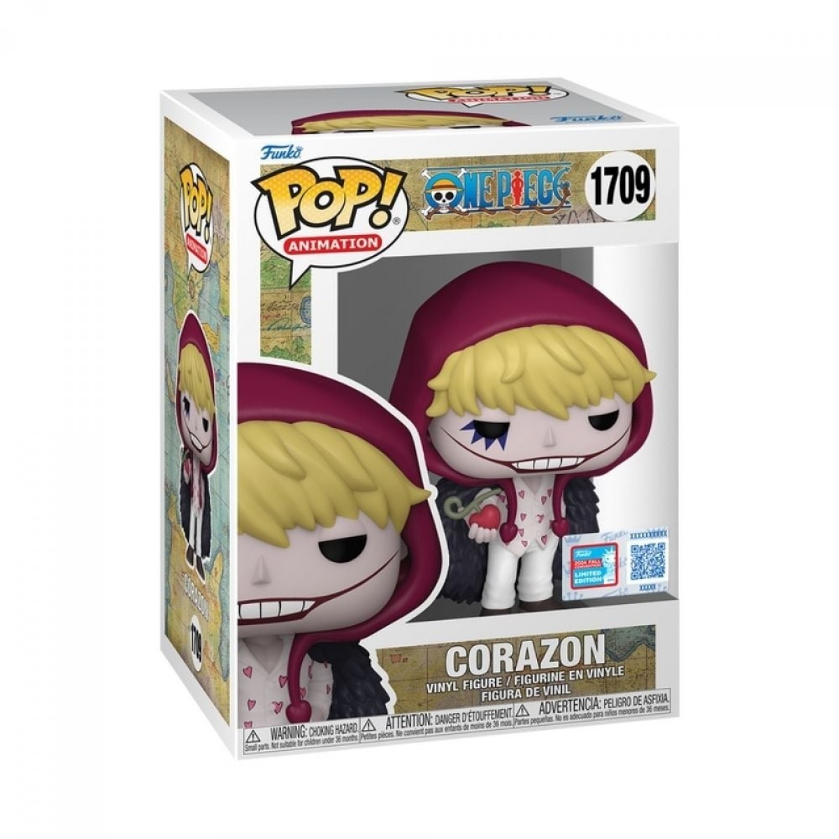 Funko POP! One Piece Edição Limitada NYCC24! Corazon Com Akuma no Mi, N 1709