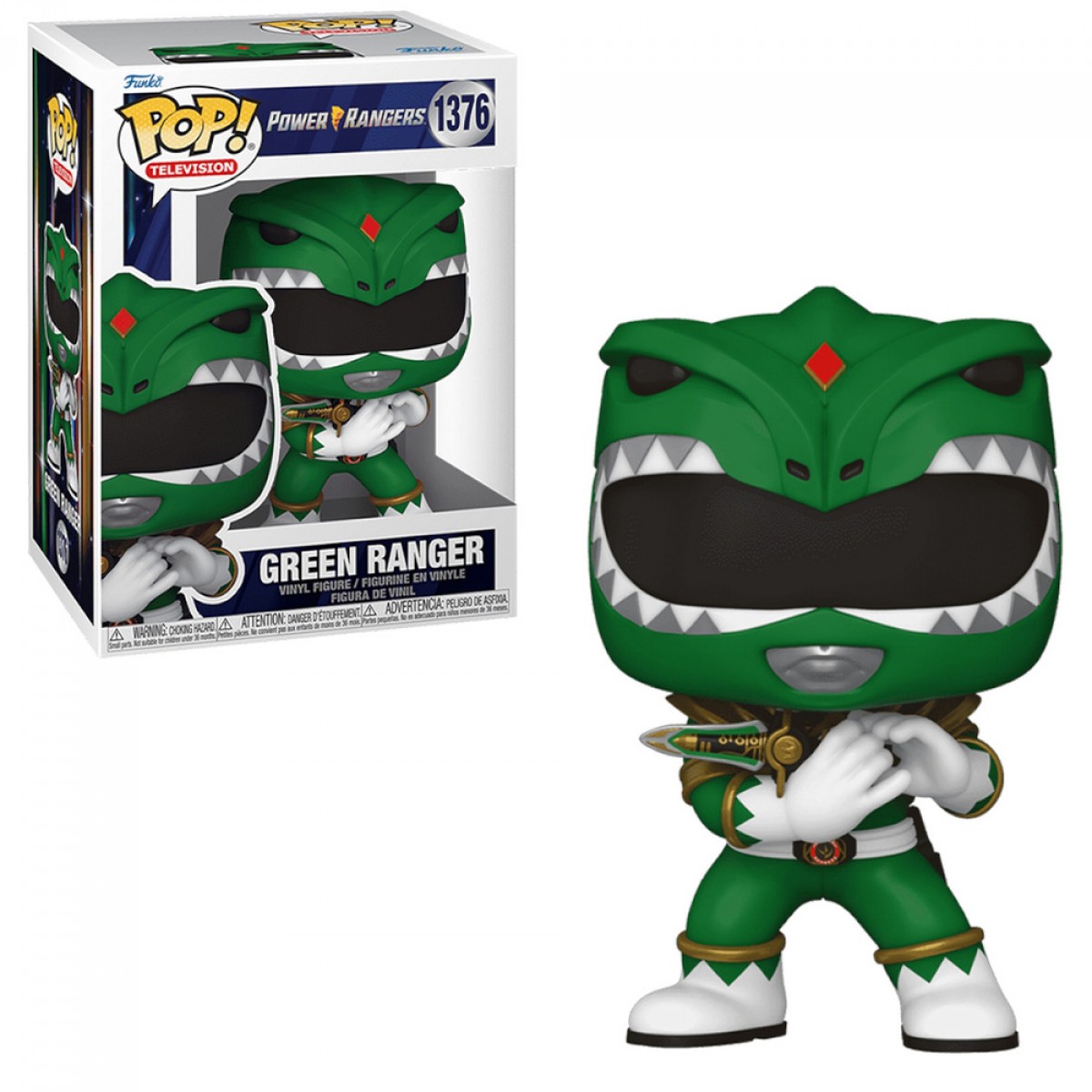 Funko POP! Power Rangers! Ranger Verde 30º Aniversário N 1376