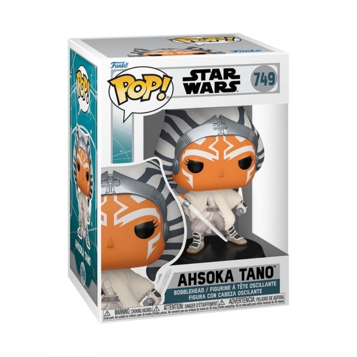 Funko POP! Star Wars! Ahsoka Com Sabre de Luz, N 749