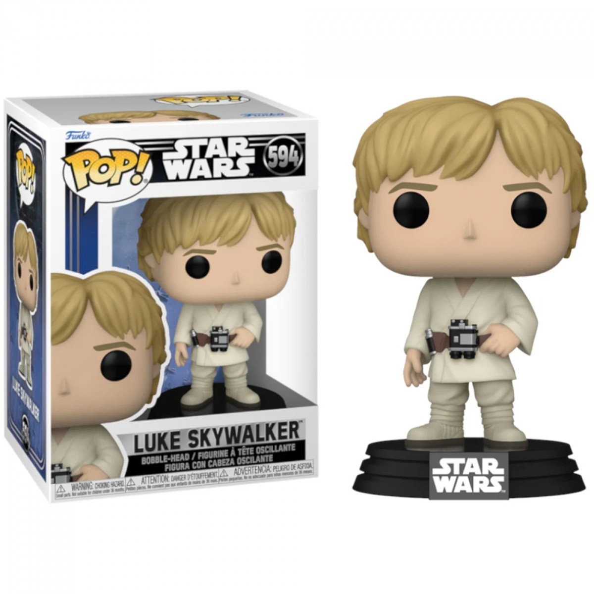Funko POP! Star Wars! Luke Skywalker Star Wars: Episódio IV Uma Nova Esperança N 594