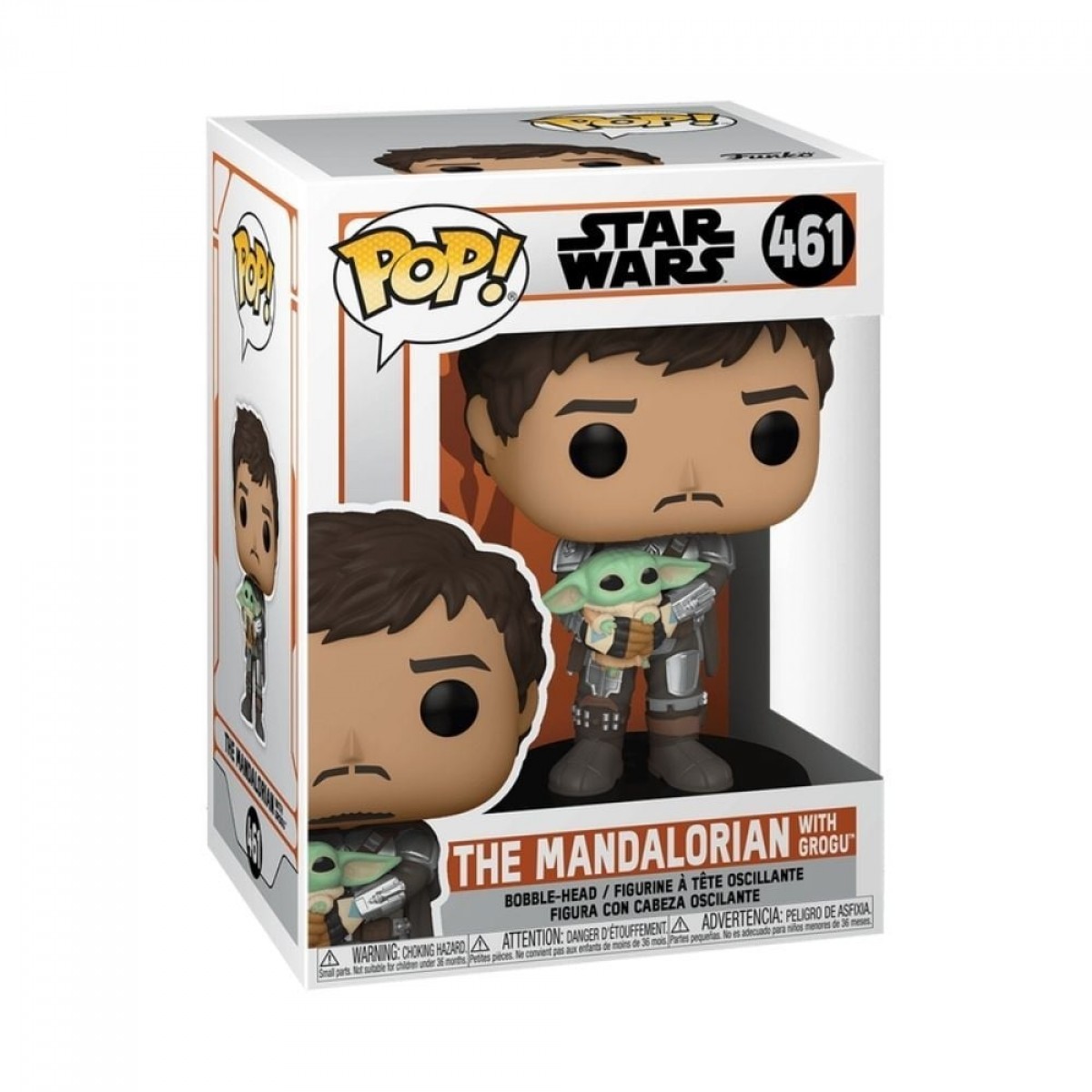 Funko POP! Star Wars! Mandalorian - Mando Com Grogu, N 461