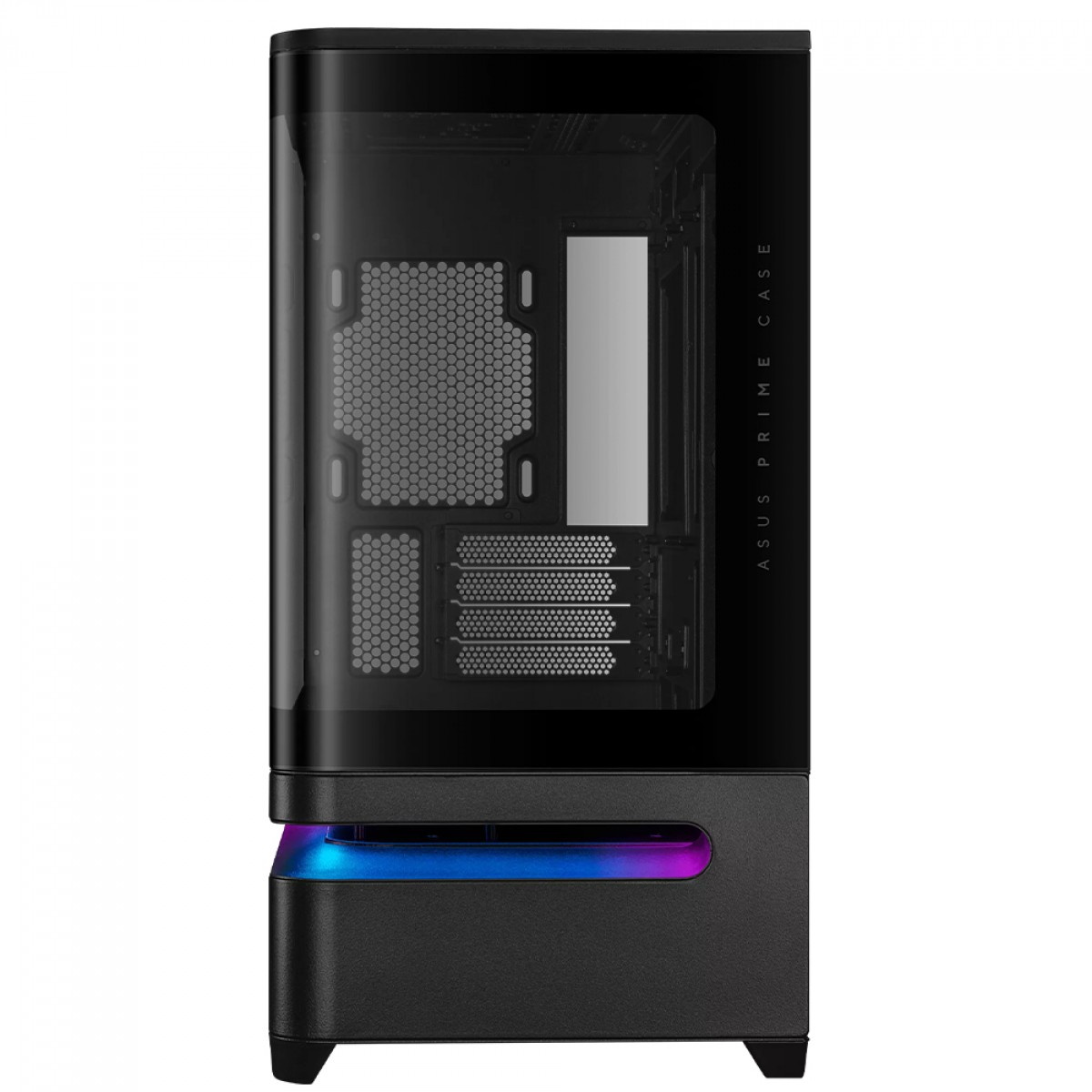 Gabinete Asus Prime AP202, ARGB, Mid Tower, Vidro Temperado, MATX, Sem Fonte, Sem Fan, Preto, 90DC00P0-B00000
