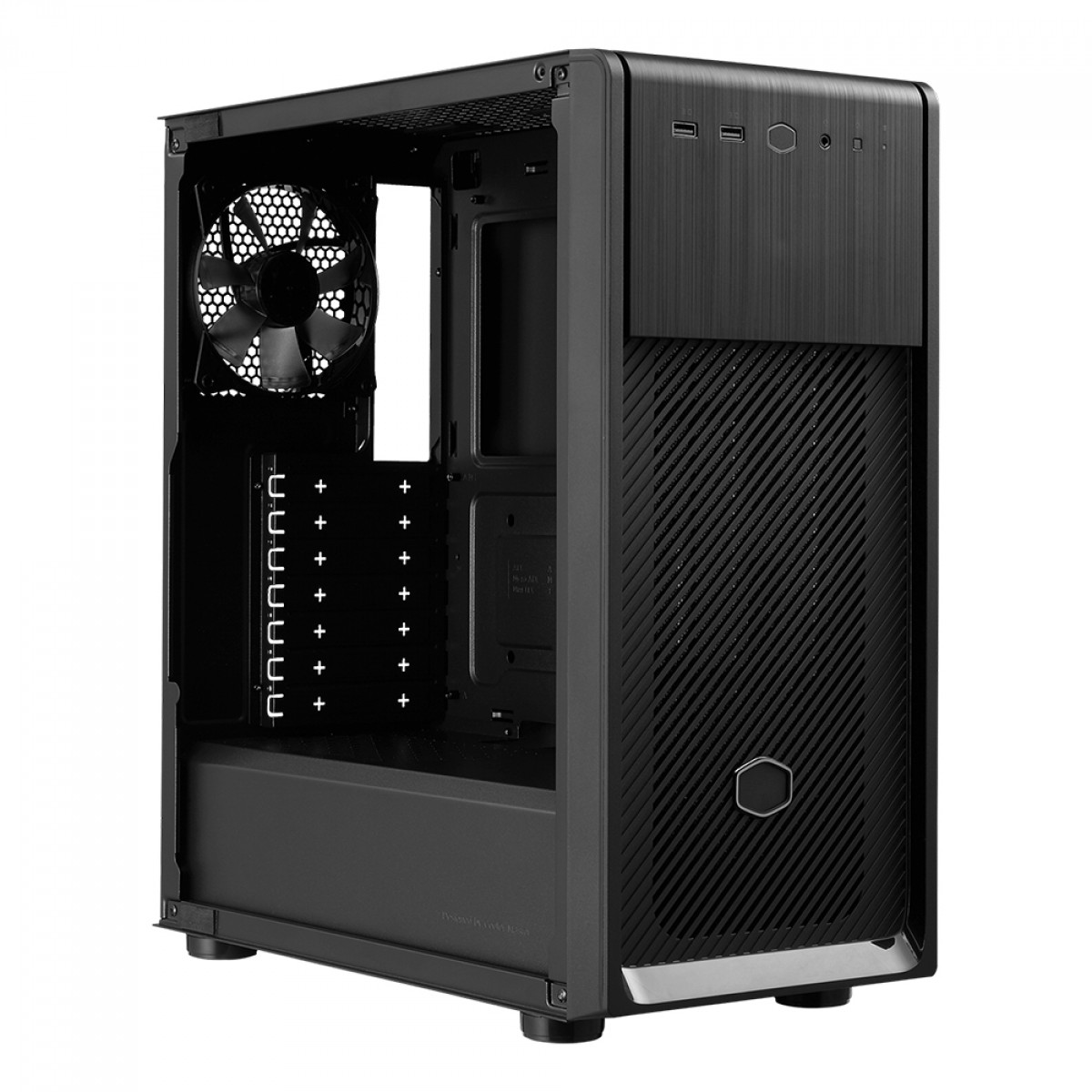 Gabinete Cooler Master Elite 500, Mid Tower, Black, ATX, Sem Fonte, Com 1 Fan, E500-KNNN-S00