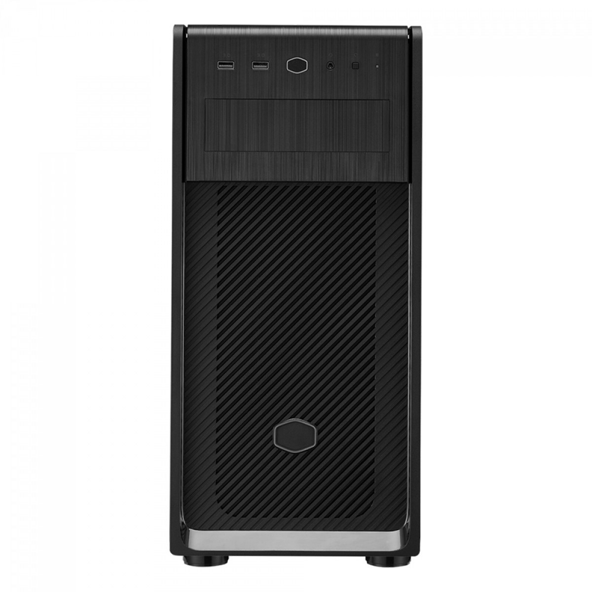 Gabinete Cooler Master Elite 500, Mid Tower, Vidro Temperado, Black, ATX, Sem Fonte, Com 1 Fan, Com ODD, E500-KG5N-S00
