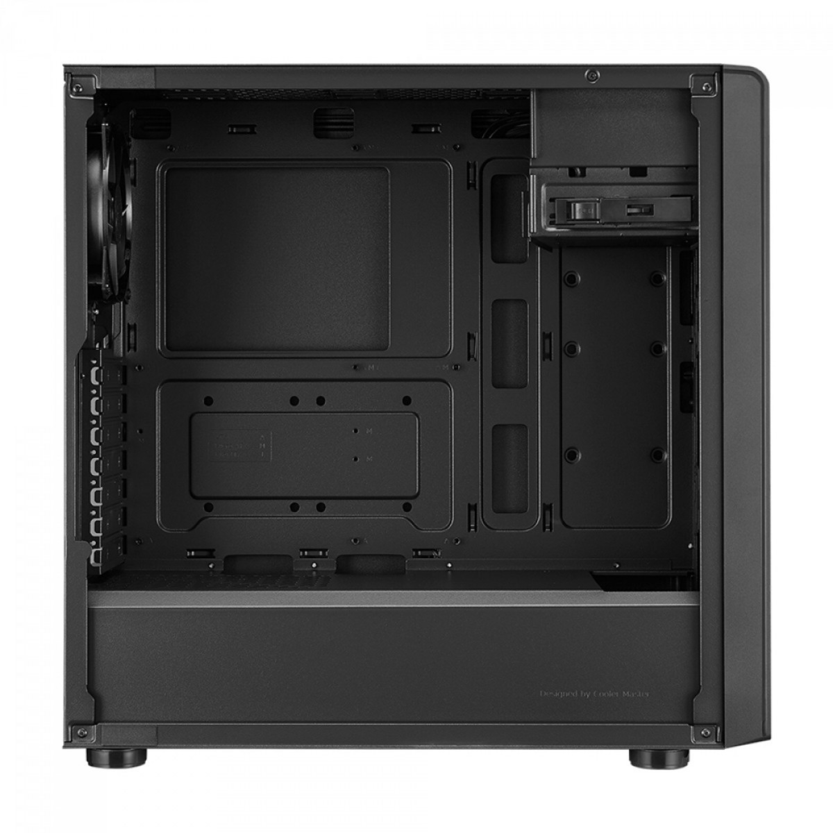 Gabinete Cooler Master Elite 500, Mid Tower, Vidro Temperado, Black, ATX, Sem Fonte, Com 1 Fan, Com ODD, E500-KG5N-S00