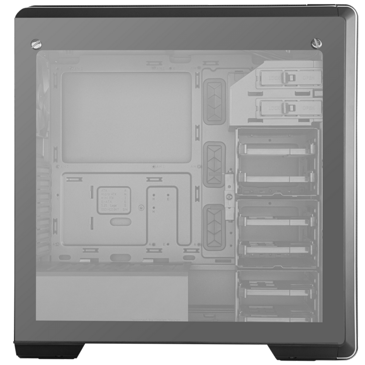 Gabinete Cooler Master MasterBox CM694 TG, Mid Tower, Vidro Temperado, Black, Sem Fonte, Sem Fan, MCB-CM694-KG5N-S00
