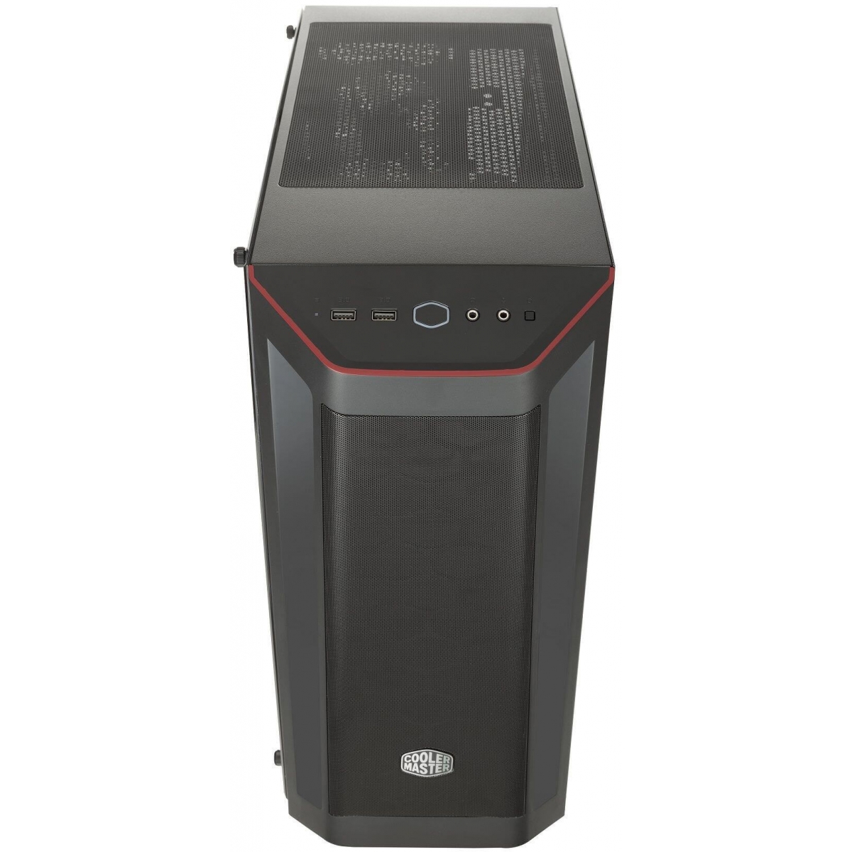 Gabinete Gamer Cooler Master Masterbox MB511, Mid Tower, Black, Sem Fonte, Com 1 Fan, MCB-B511D-KANN-S00-Red