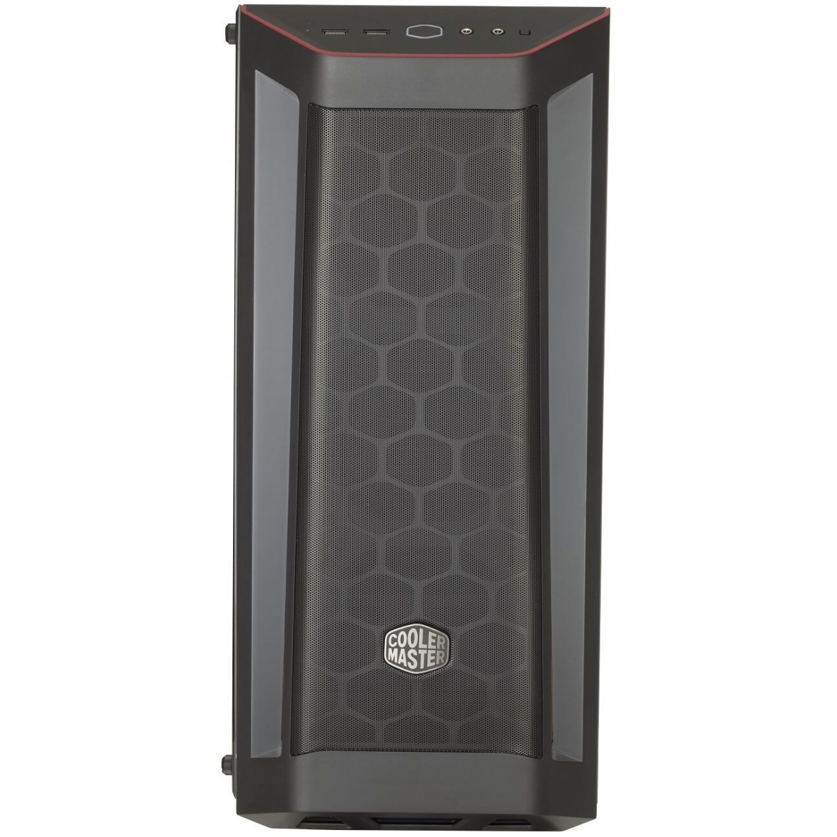 Gabinete Gamer Cooler Master Masterbox MB511, Mid Tower, Black, Sem Fonte, Com 1 Fan, MCB-B511D-KANN-S00-Red