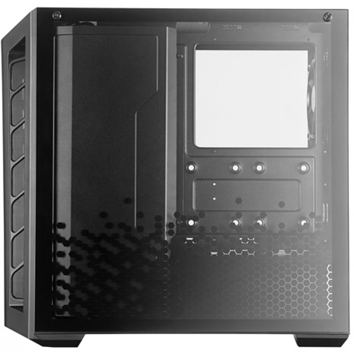 Gabinete Gamer Cooler Master MasterBox MB530P, Mid Tower, Vidro Temperado, Black, Sem Fonte, Com 4 Fans, MCB-B530P-KHNN-S01