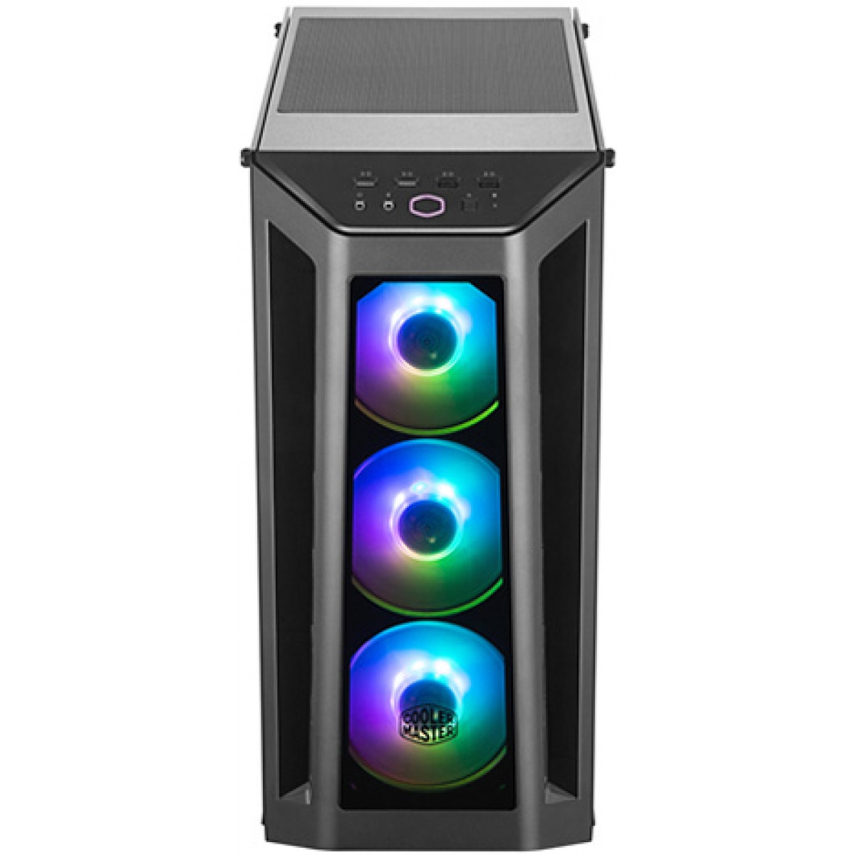 Gabinete Gamer Cooler Master MasterBox MB530P, Mid Tower, Vidro Temperado, Black, Sem Fonte, Com 4 Fans, MCB-B530P-KHNN-S01
