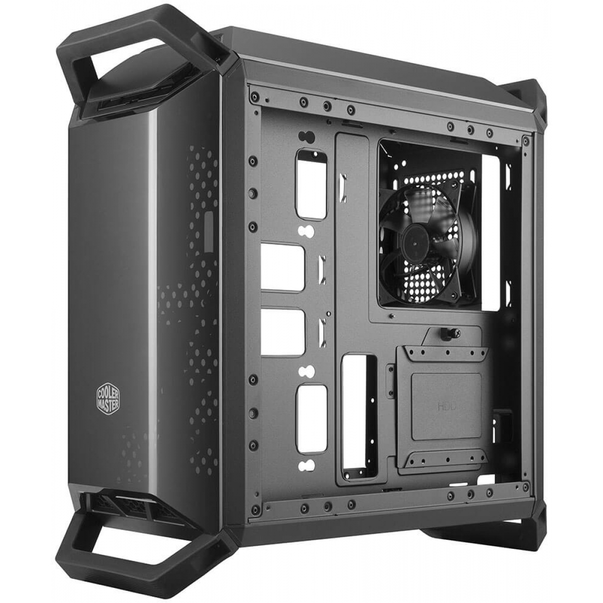 Gabinete Gamer Cooler Master Masterbox Q300P, Mini Tower, Lateral em Acrílico, Black, Sem Fonte, Com 3 Fans, MCB-Q300P-KANN-S02