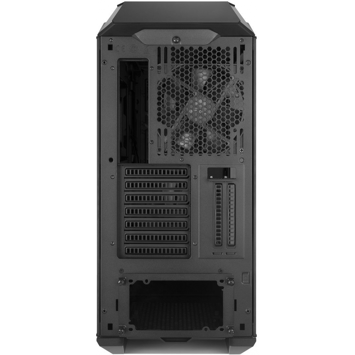 Gabinete Gamer Cooler Master, MasterCase H500M, Mid Tower, Vidro Temperado, Black, Sem Fonte, Com 3 Fans, MCM-H500M-IHNN-S00