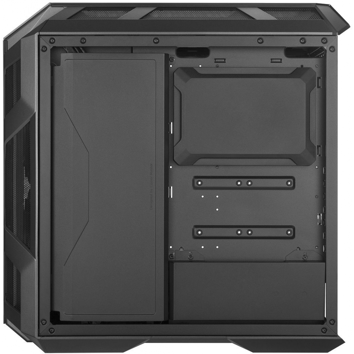 Gabinete Gamer Cooler Master, MasterCase H500M, Mid Tower, Vidro Temperado, Black, Sem Fonte, Com 3 Fans, MCM-H500M-IHNN-S00