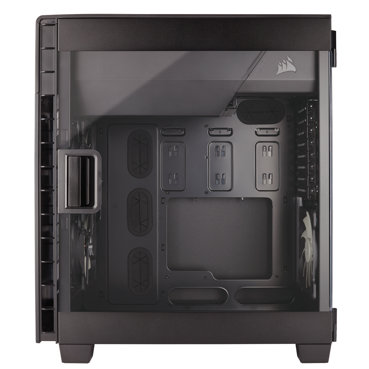 Gabinete Gamer Corsair Carbide Clear 600C Inverse, Full Tower, Com 3 Fans, Lateral em Acrílico, Sem Fonte, CC-9011079-WW