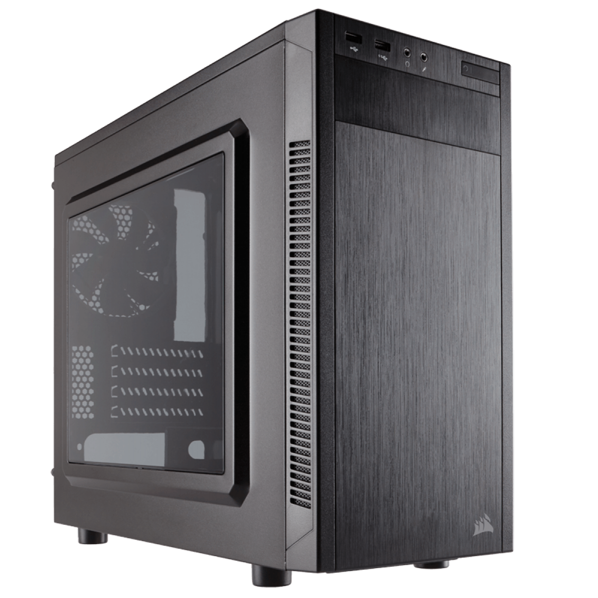 Gabinete Gamer Corsair, Carbide 88R, Mid Tower, Acrílico, Black, Sem Fonte, Com 1 Fan