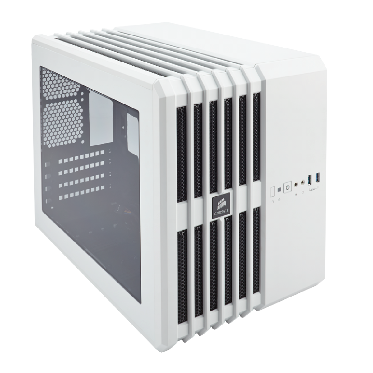 Gabinete Gamer Corsair Carbide Air 240, Mid Tower, Com 3 Fans, Lateral em Acrílico, White, Sem Fonte, CC-9011069-WW