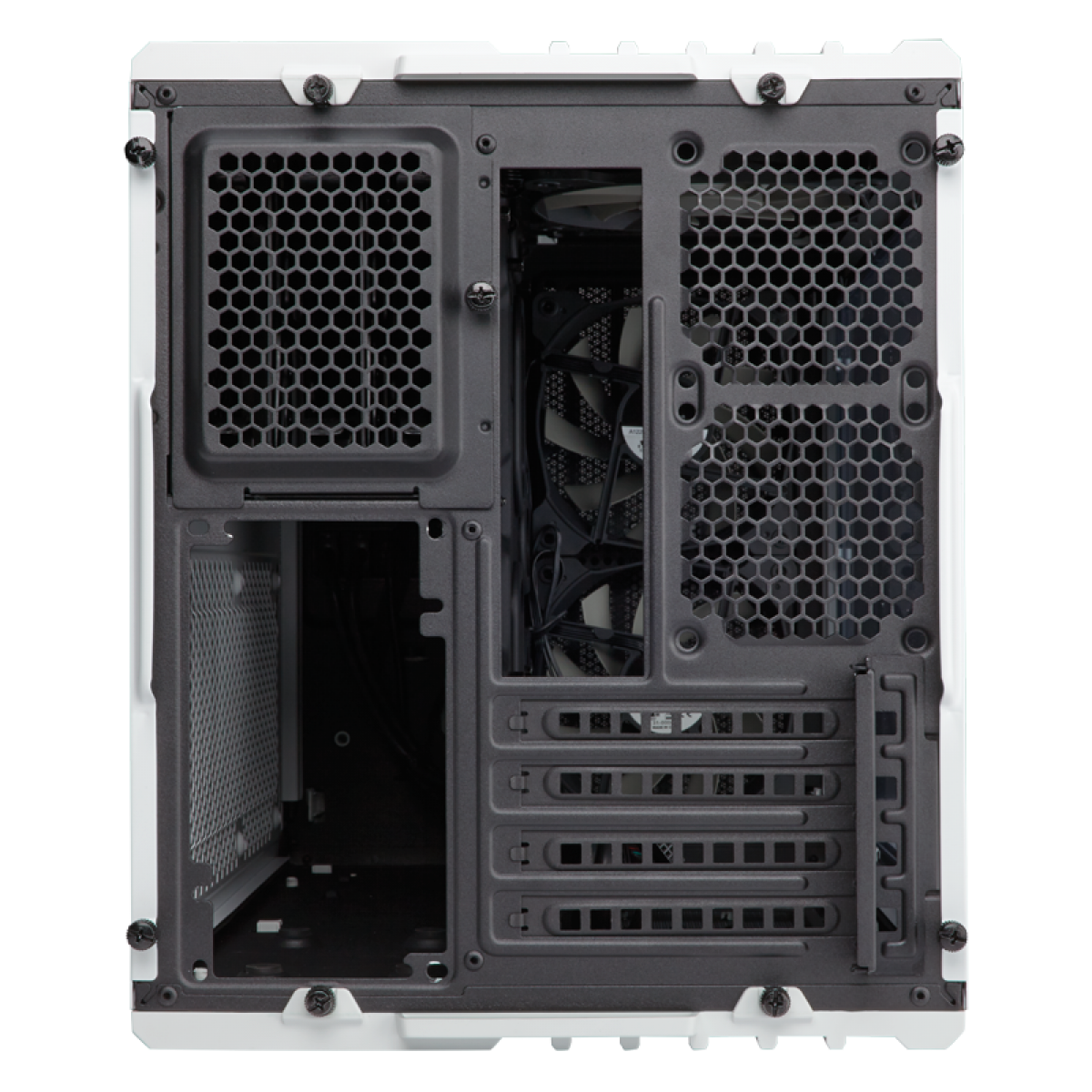 Gabinete Gamer Corsair Carbide Air 240, Mid Tower, Com 3 Fans, Lateral em Acrílico, White, Sem Fonte, CC-9011069-WW
