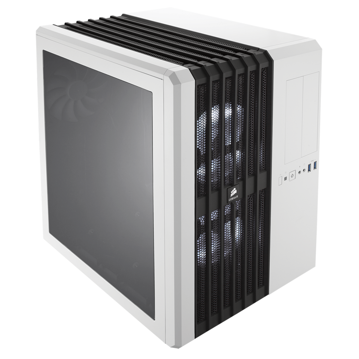 Gabinete Gamer Corsair, Carbide Air 540, Mid Tower, Acrílico, Arctic White, Sem Fonte, Com 3 Fans, CC-9011048-WW
