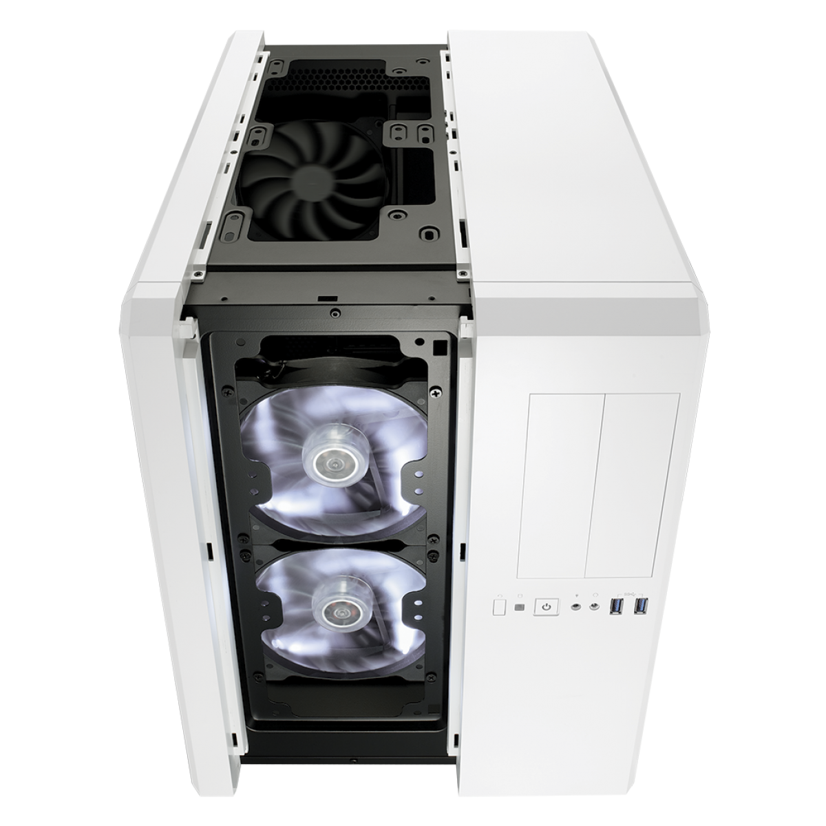 Gabinete Gamer Corsair, Carbide Air 540, Mid Tower, Acrílico, Arctic White, Sem Fonte, Com 3 Fans, CC-9011048-WW