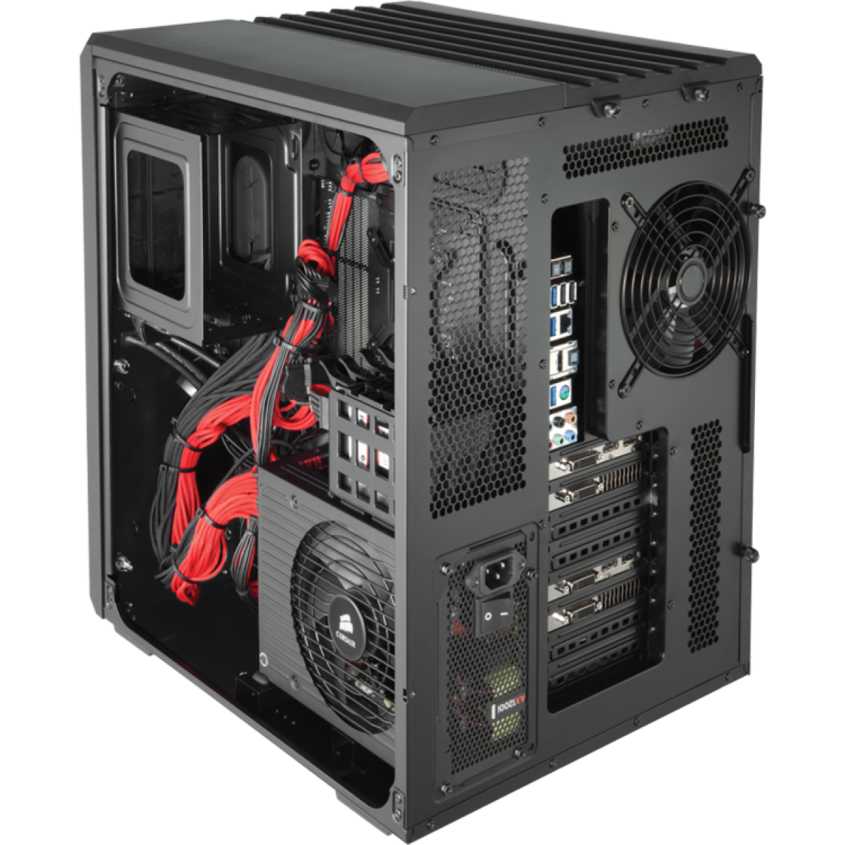 Gabinete Gamer Corsair Carbide Air 540, Mid Tower, Com 3 Fans, Lateral em Acrílico, Black, Sem Fonte, CC-9011030-WW
