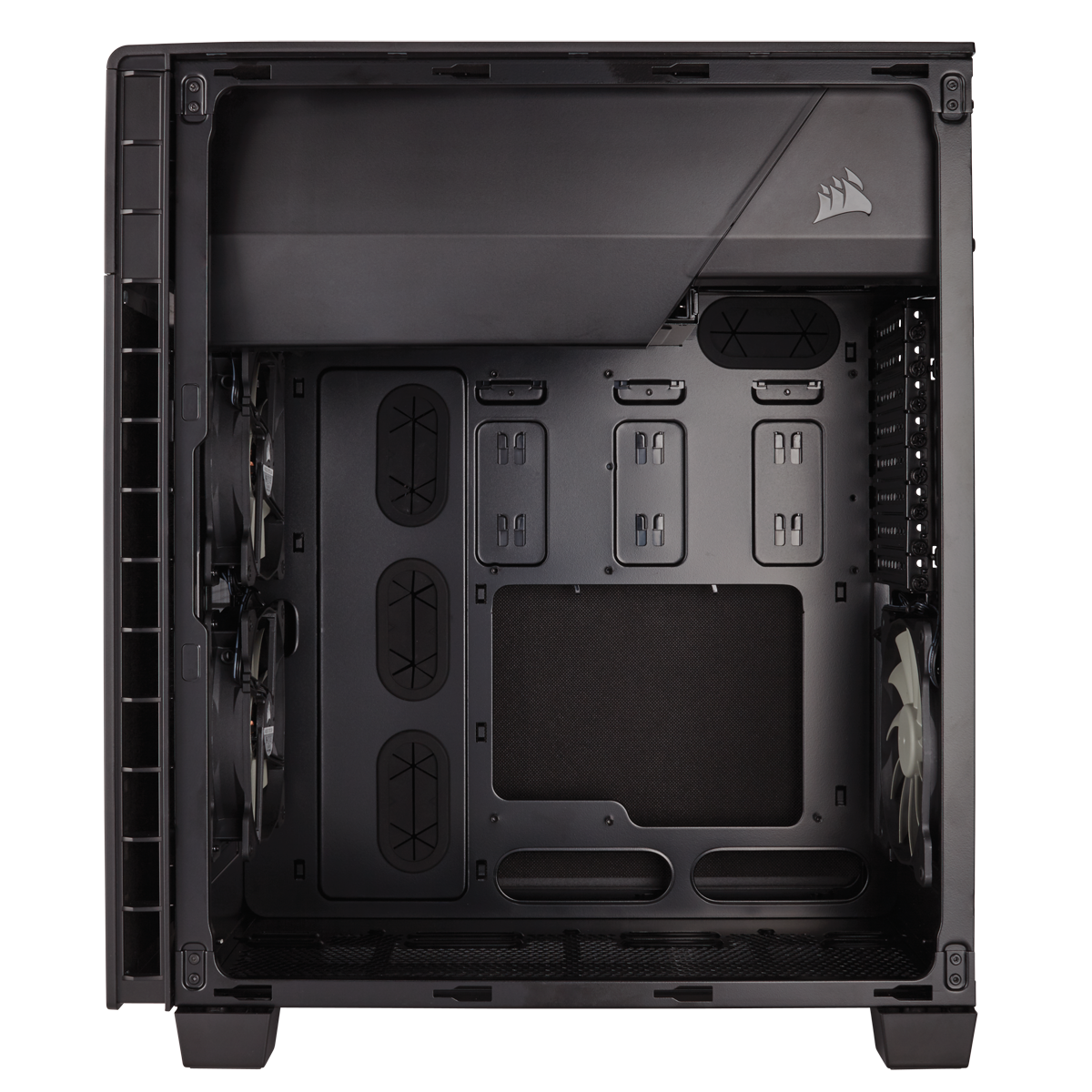 Gabinete Gamer Corsair Carbide Quiet 600Q Inverse, Full Tower, Com 3 Fans, Black, Sem Fonte, CC-9011080-WW