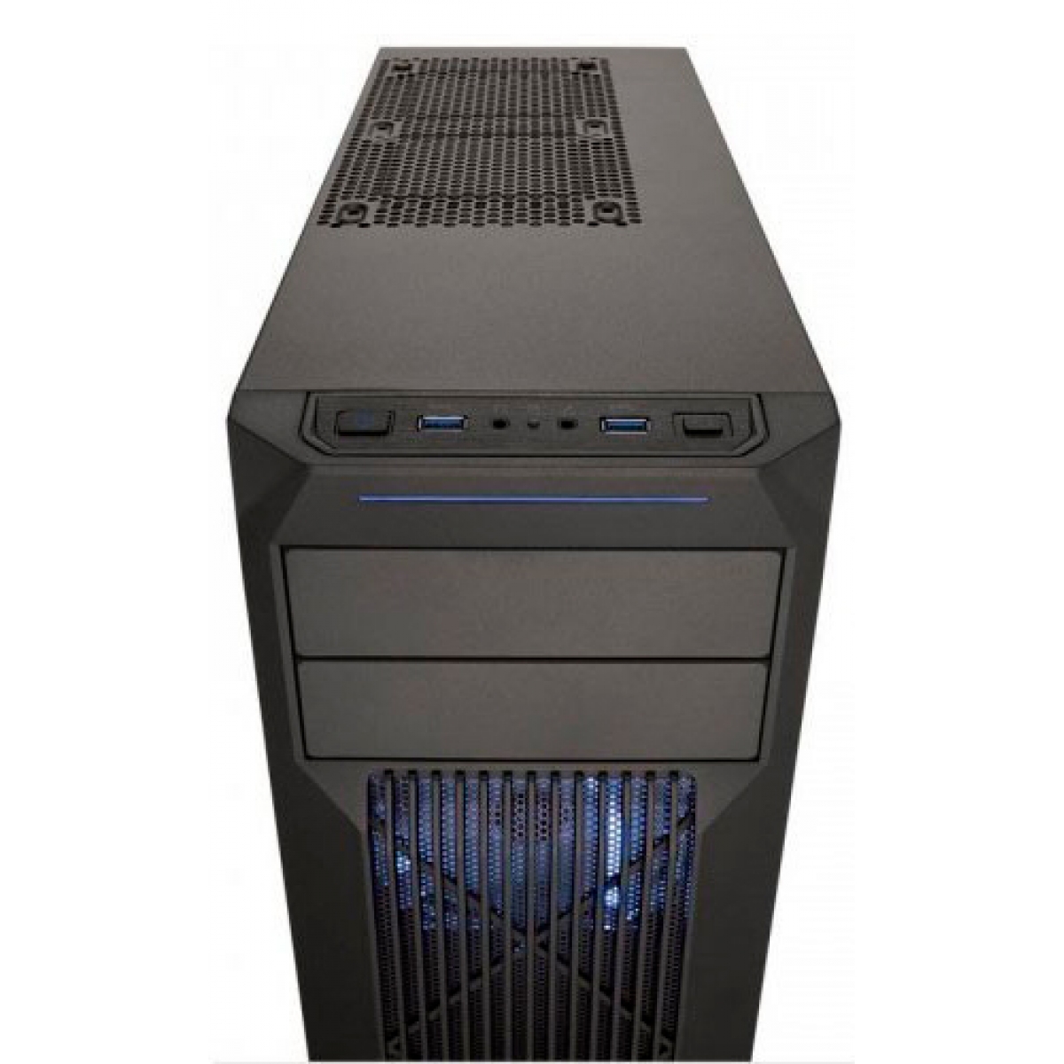 Gabinete Gamer Corsair Carbide SPEC-02, Mid Tower, Com 2 Fans, Lateral em Acrílico, Black, Sem Fonte, CC-9011057-WW