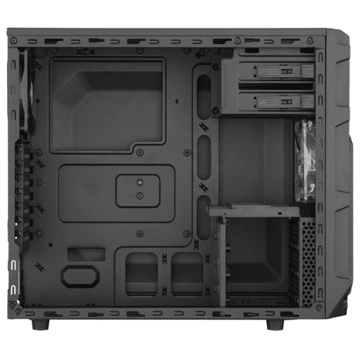 Gabinete Gamer Corsair Carbide SPEC-03, Mid Tower, Com 2 Fans, Lateral em Acrílico, Black, Sem Fonte, CC-9011052-WW