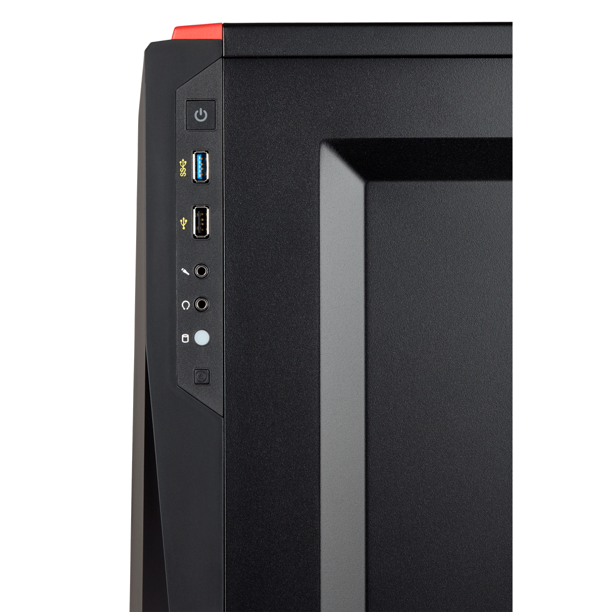 Gabinete Gamer Corsair Carbide SPEC-04, Mid Tower, Com 1 Fan, Lateral em Acrílico, Black-Red, Sem Fonte, CC-9011107-WW