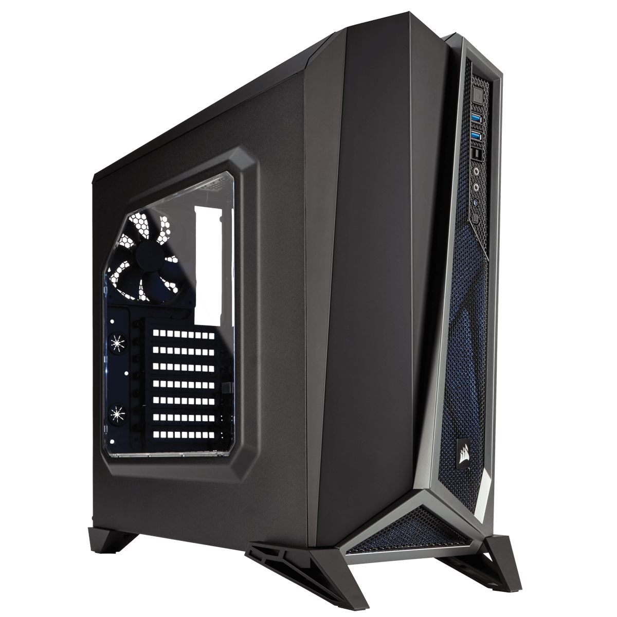 Gabinete Gamer Corsair Carbide Spec Alpha, Mid Tower, Com 3 Fans, Lateral em Acrílico, Black-Grey, Sem Fonte, CC-9011084-WW