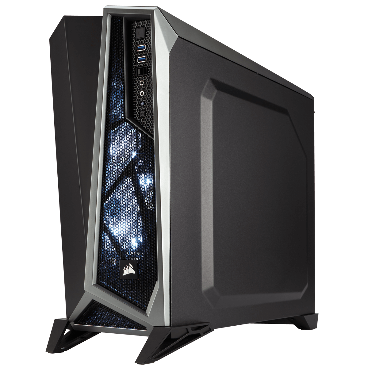 Gabinete Gamer Corsair Carbide Spec Alpha, Mid Tower, Com 3 Fans, Lateral em Acrílico, Black-Grey, Sem Fonte, CC-9011084-WW