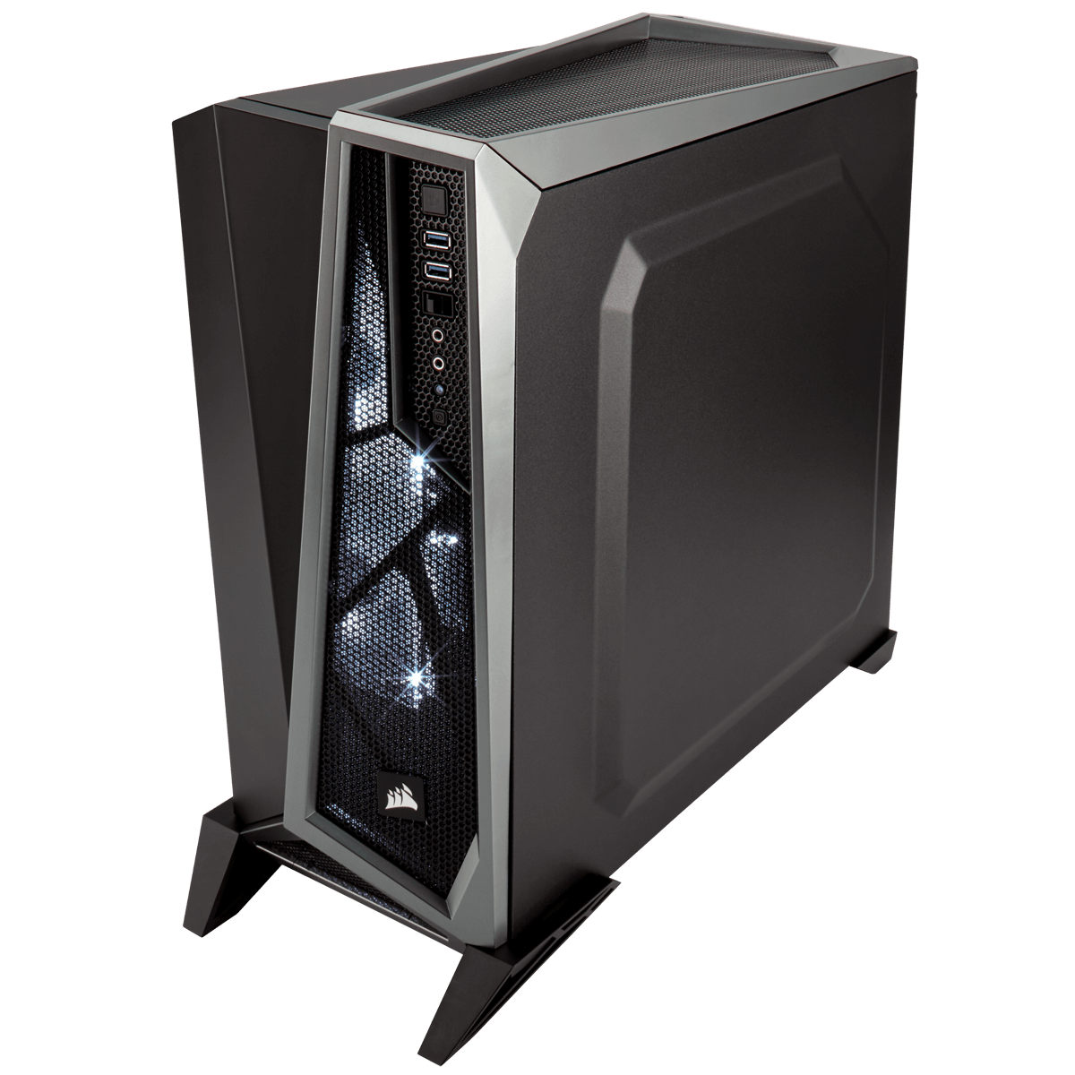 Gabinete Gamer Corsair Carbide Spec Alpha, Mid Tower, Com 3 Fans, Lateral em Acrílico, Black-Grey, Sem Fonte, CC-9011084-WW