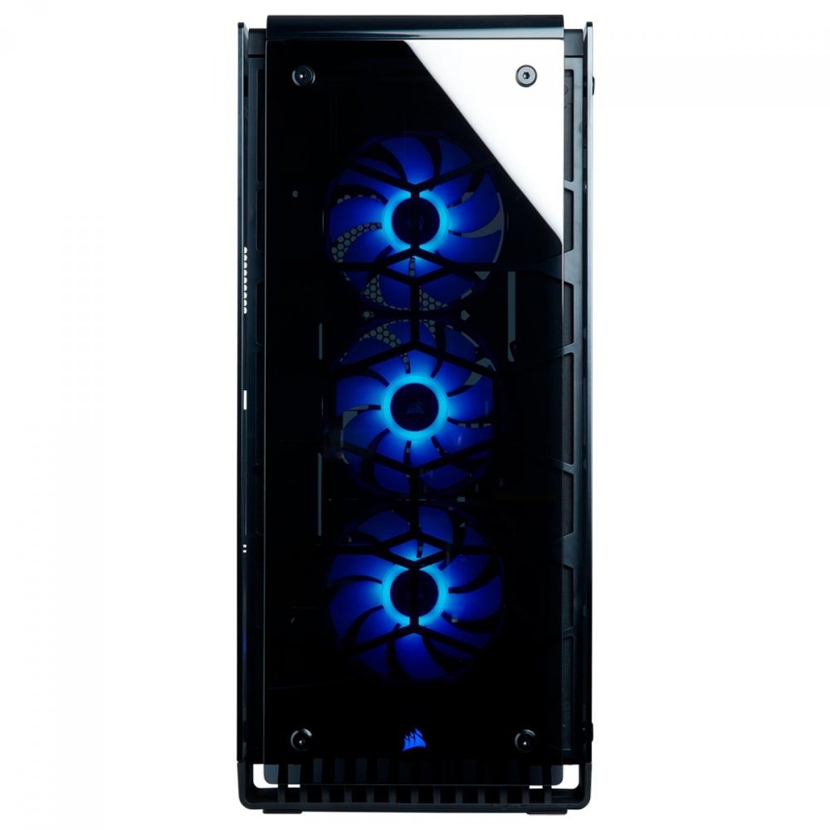 Gabinete Corsair Crystal 570X RGB, Mid Tower, Vidro Temperado, ATX, Mirror Black, Com 3 Fans, Sem Fonte, CC-9011126-WW